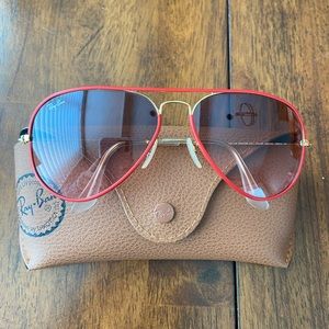 Ray-Ban Red Trim Sunglasses